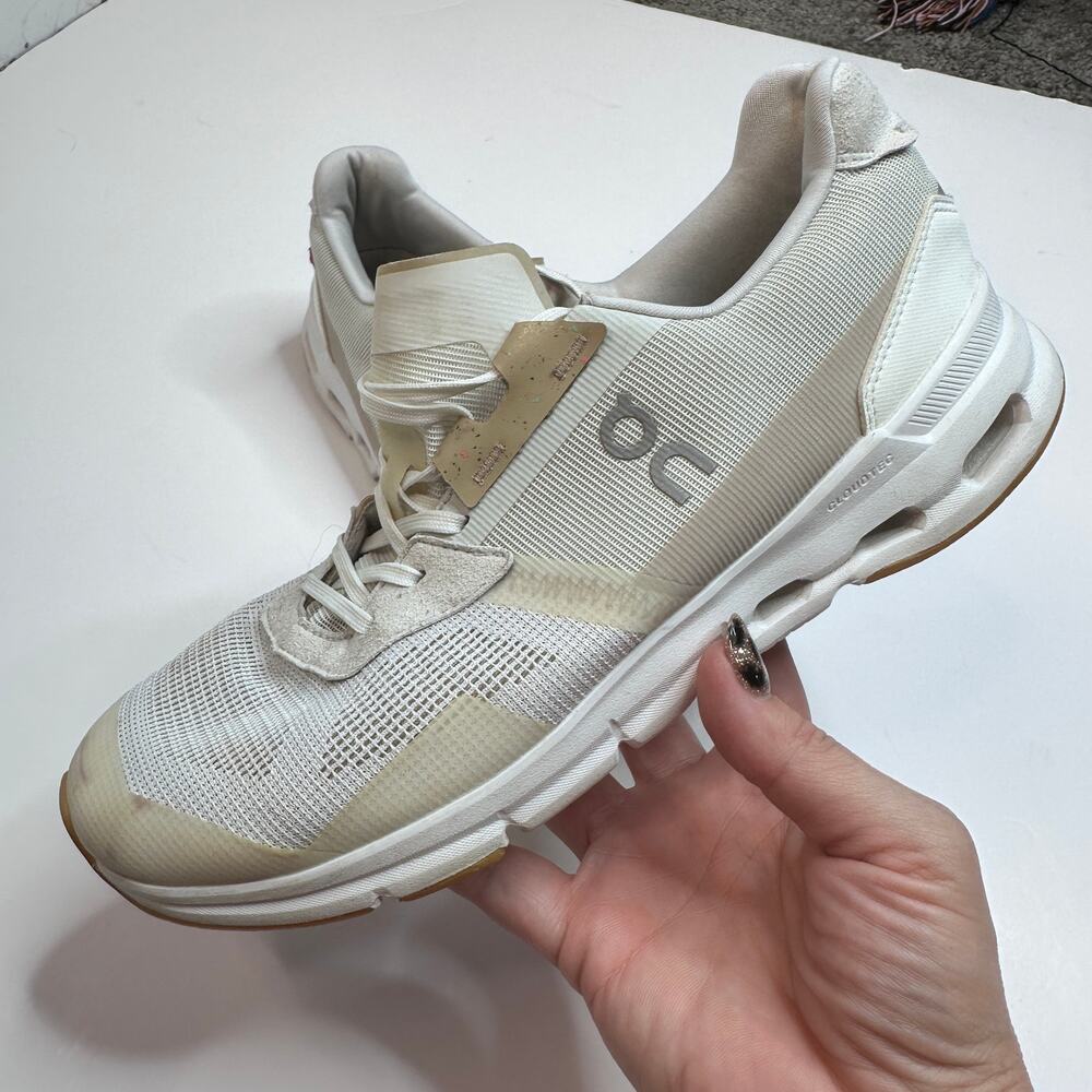 On Cloud Cloudrift Mesh White Gum Sneakers